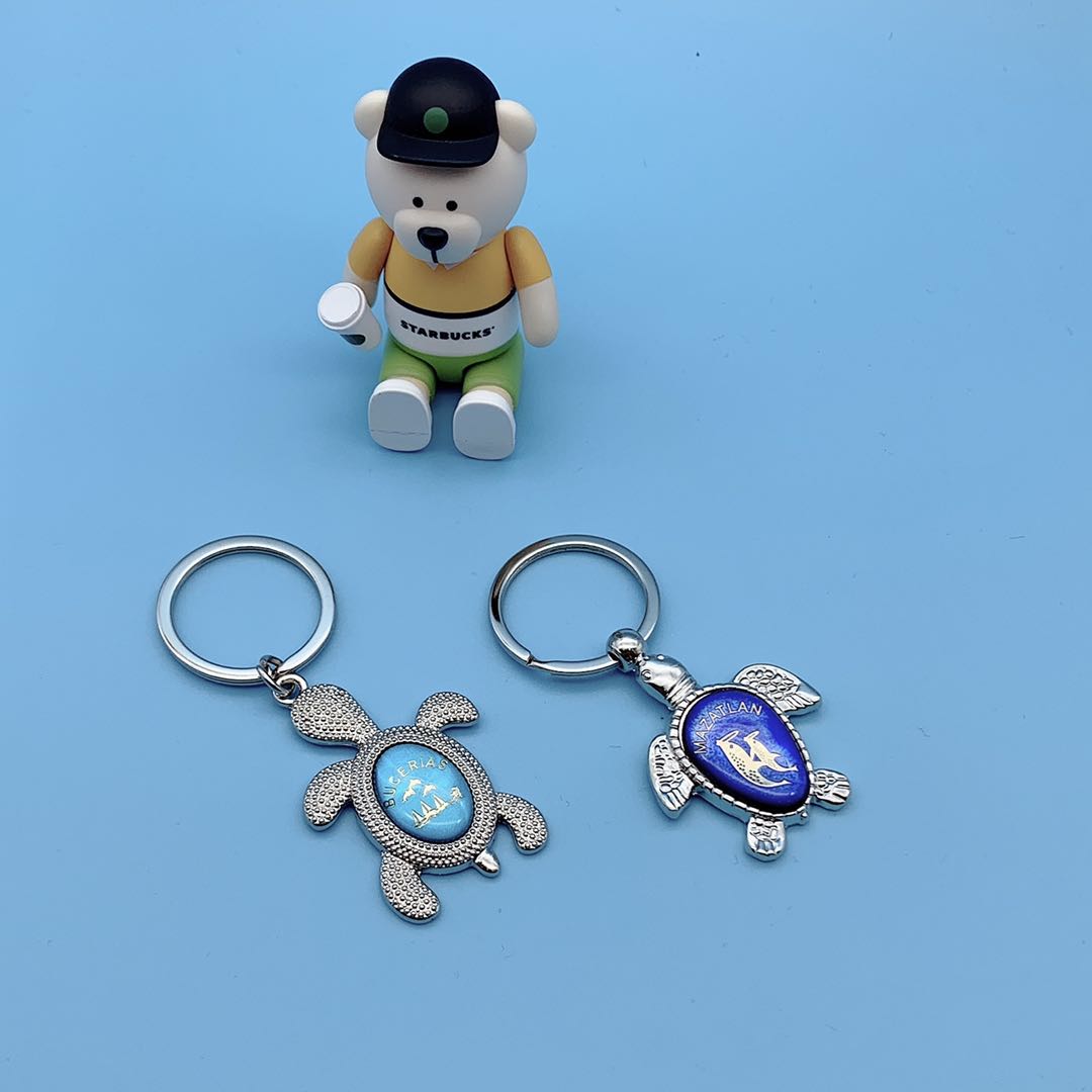 Turtle sea fish 🐠CD pattern keychain Specification image