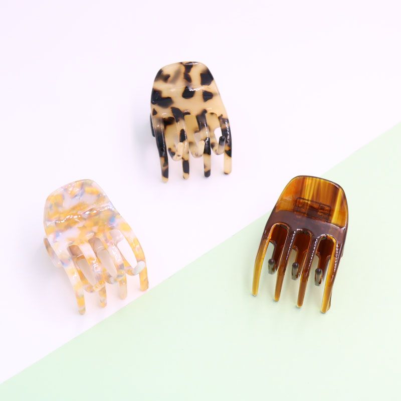 Japanese Acetic Acid Hair Grab Leopard Print Grab Horsetail Cute Top Clip Edge Clip Hair Accessories Wholesale undefined
