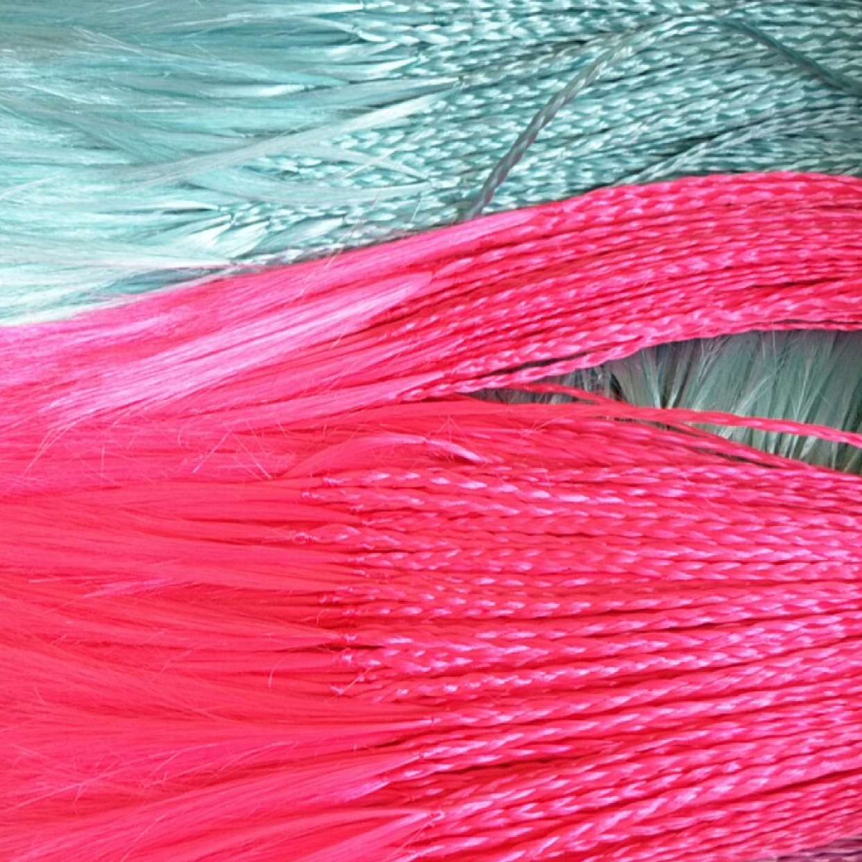 Fuel resistance 1g braid toy doll accessories synthetic fiber plait fake hair custom wholesale thumbnail