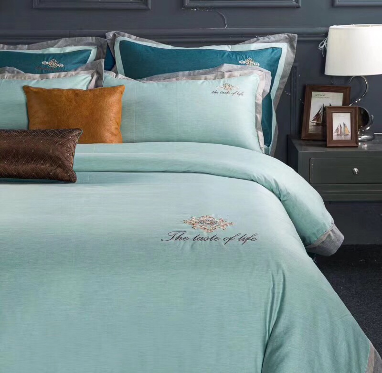 Yarn-Dyed Super Soft Natural Egyptian Cotton 4-Piece Set Specification drawing