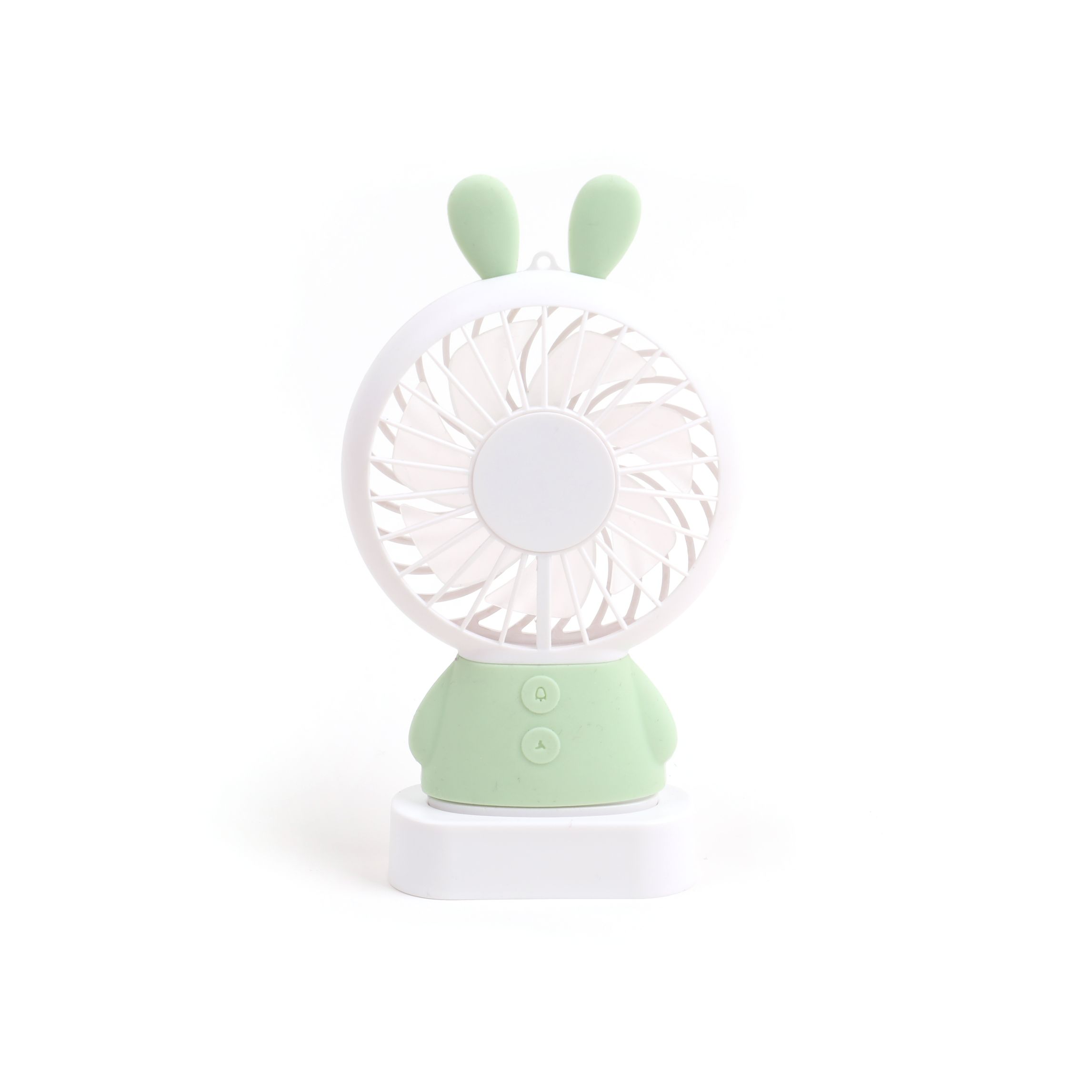 Factory direct sales cartoon rabbit USB charging mini fan with light for students Application Scenario