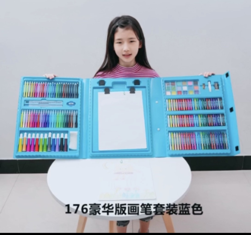 176 sets of brushes, crayon sets, watercolor sets