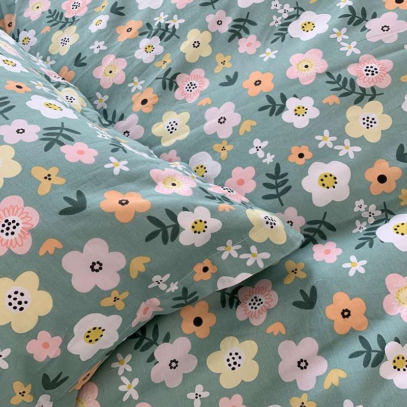 New 40 Cotton Combed Cotton Woven Four-Piece Set full figure