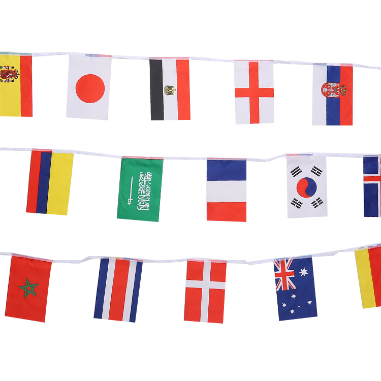 32国串旗14*21CM8号串旗万国旗