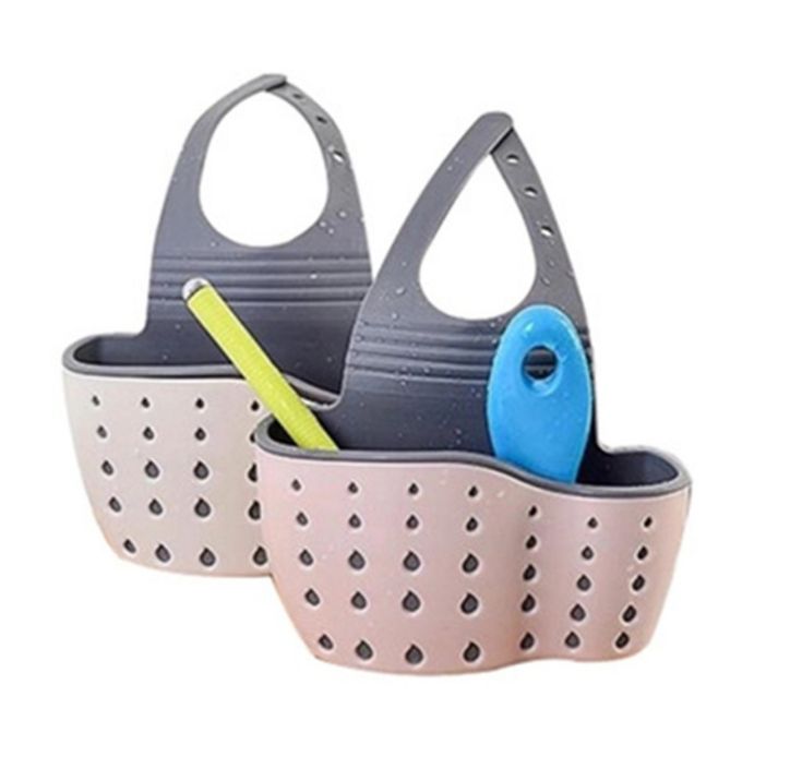 Kitchen sink plastic asphalt hanging bag rack storage basket storage racks