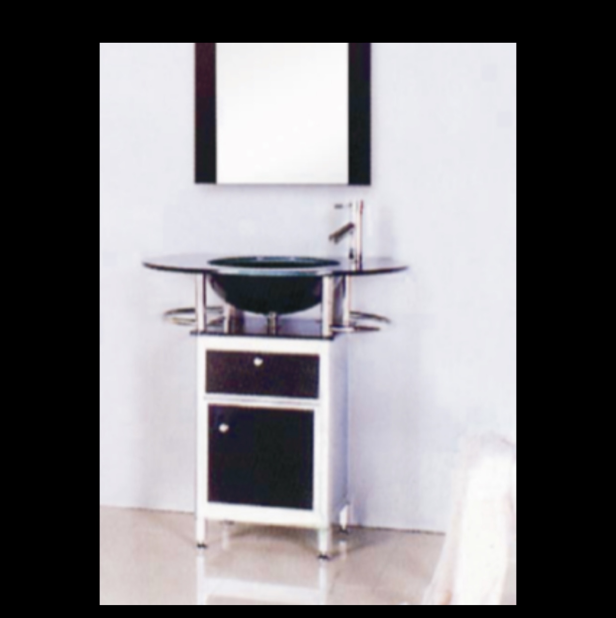 Aluminum alloy enveloped bathroom cabinet, cabinet thumbnail