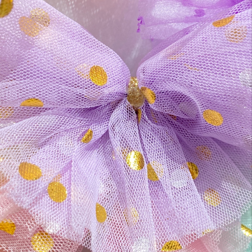Big Bow Cute Round Sequin Clip Accessory