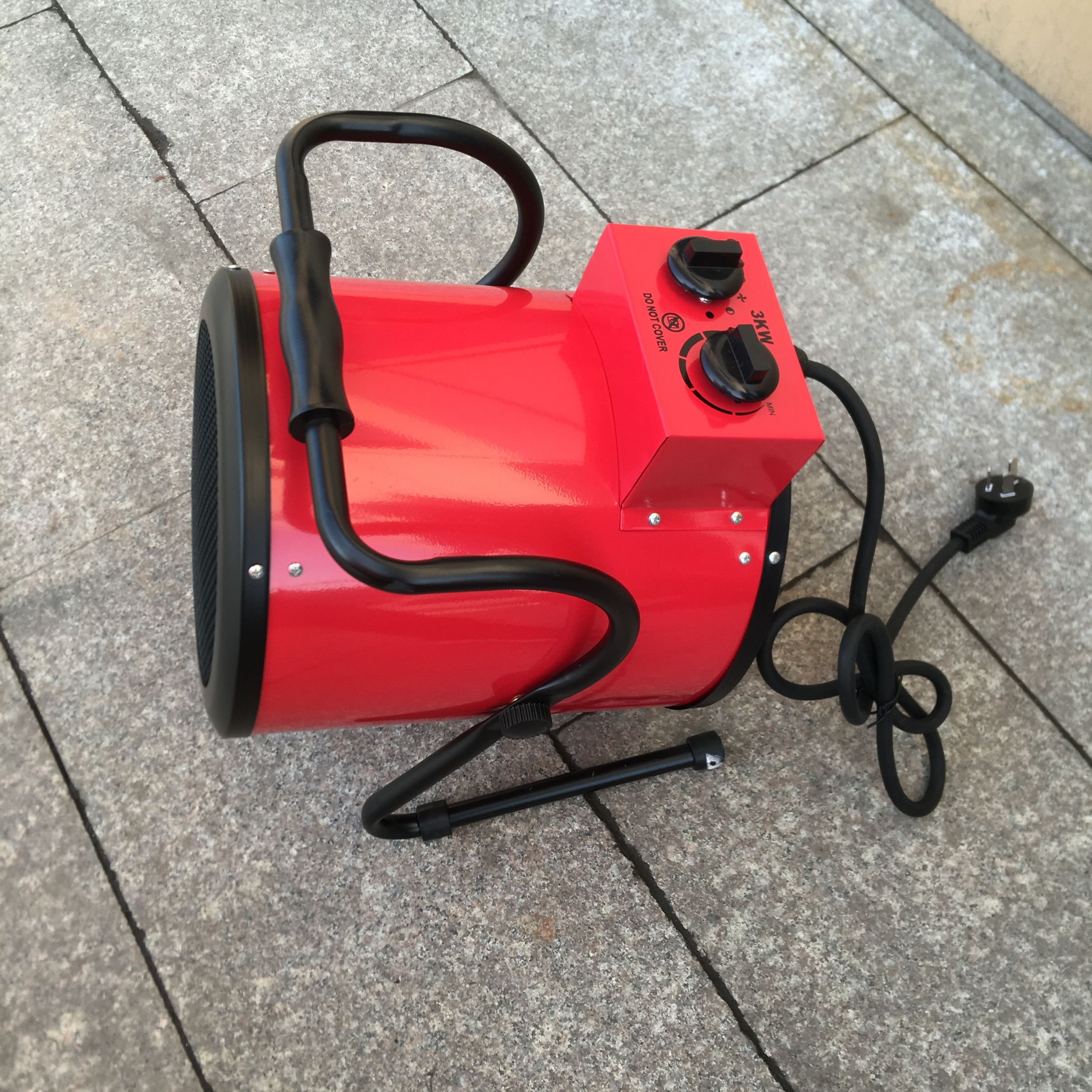Cross-border foreign trade 3KW220V 27-diameter round industrial warm air blower, heater, dryer, hot air blower and insulation equipment detail image 1