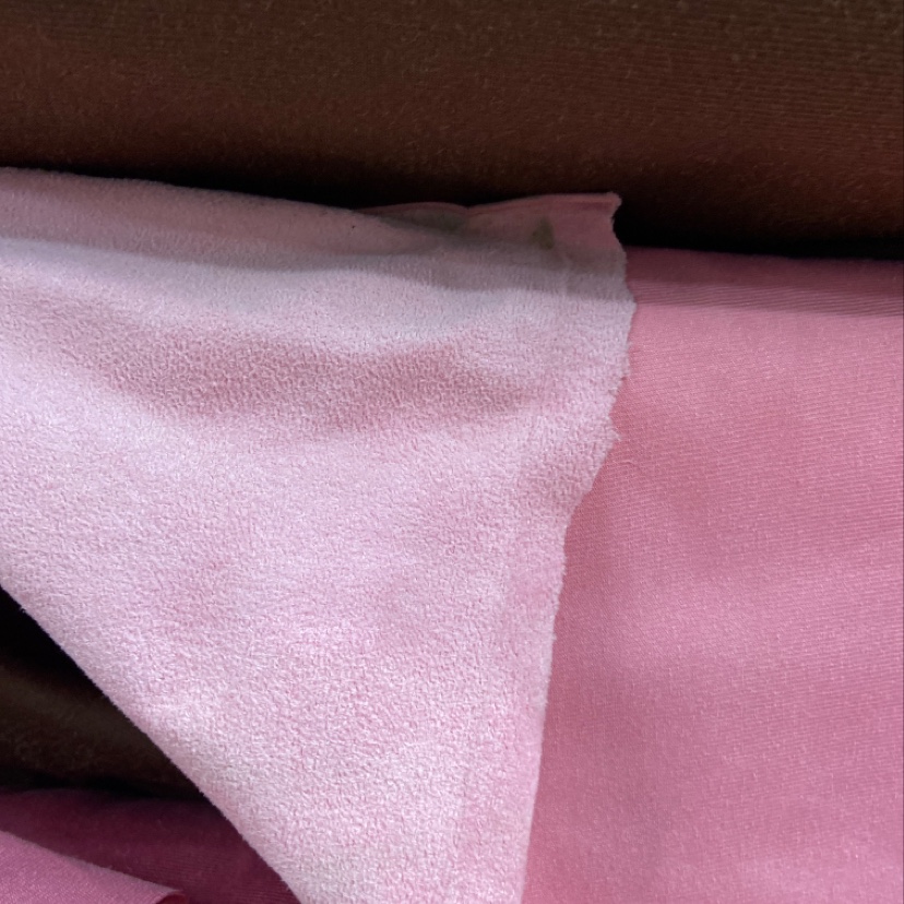 Pink suede velvet fabric clothing, handicrafts, decorations, shoes and hats are available in a variety of colors Specification image