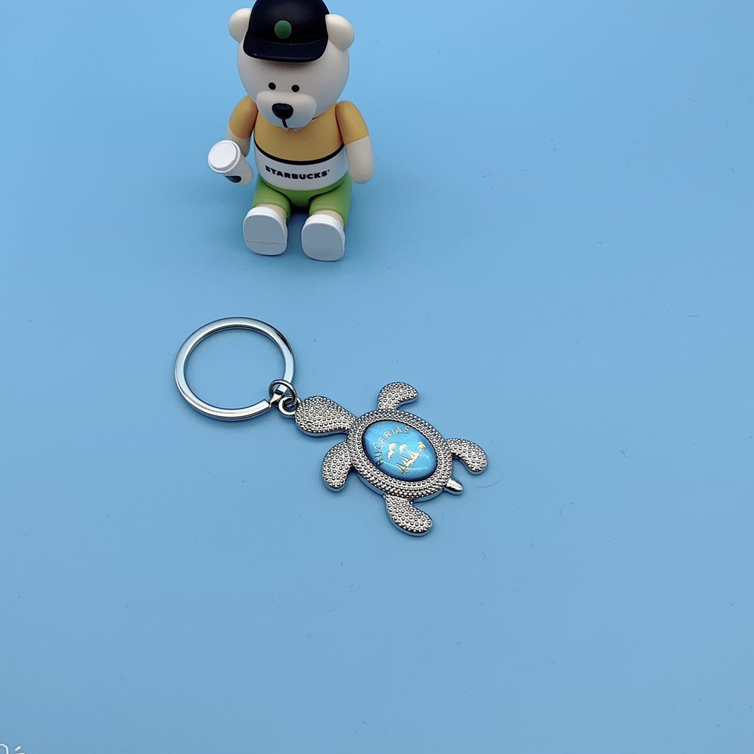 Turtle sea fish 🐠CD pattern keychain Application Scenario