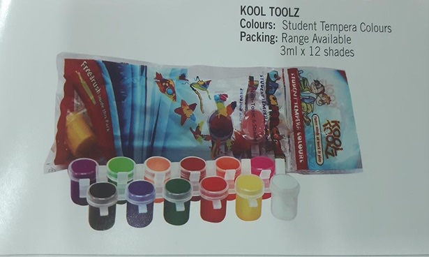 12 colours 3ml acrylic, watercolour, gouache, oil paint