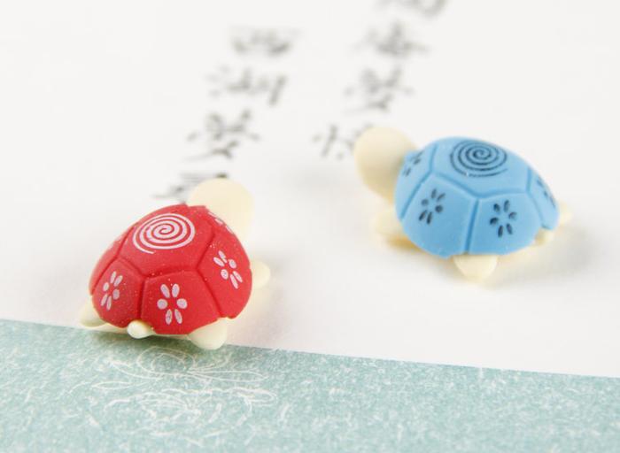 Cute cartoon creative combination tortoise eraser thumbnail