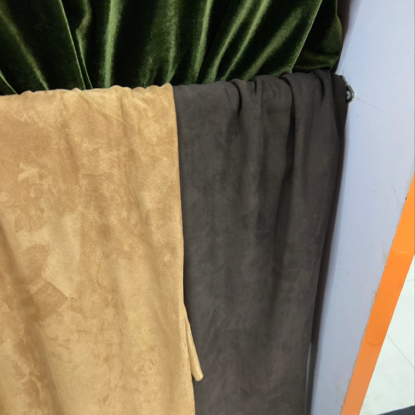 Dark brown double-sided suede velvet fabric clothing, handicrafts, decorations, shoes and hats in multiple colors to choose from