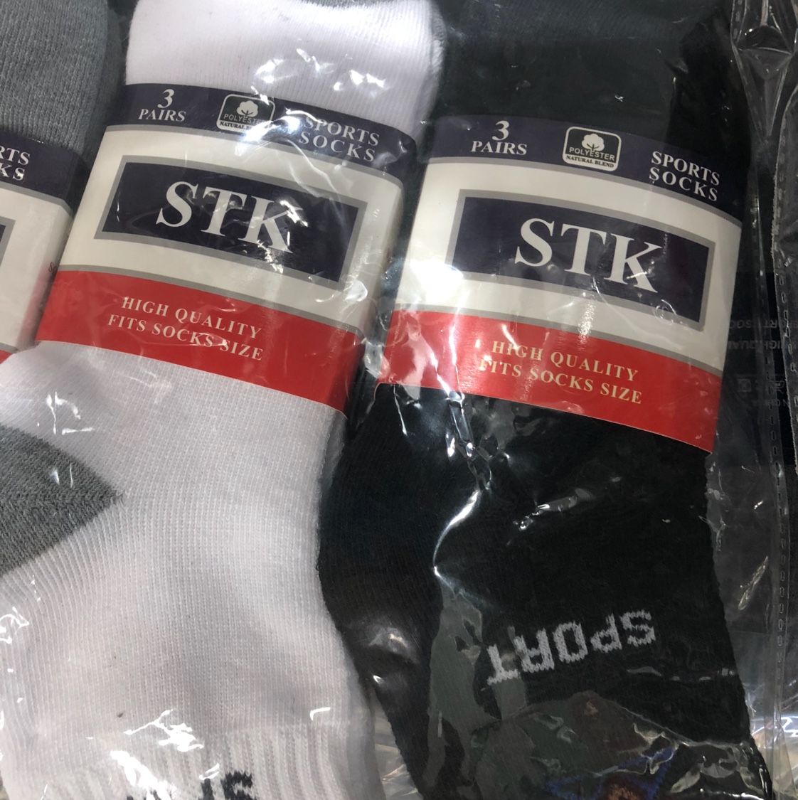 袜子同发针织厂家直销外贸涤棉棉男女袜短袜便宜耐穿sport sorft