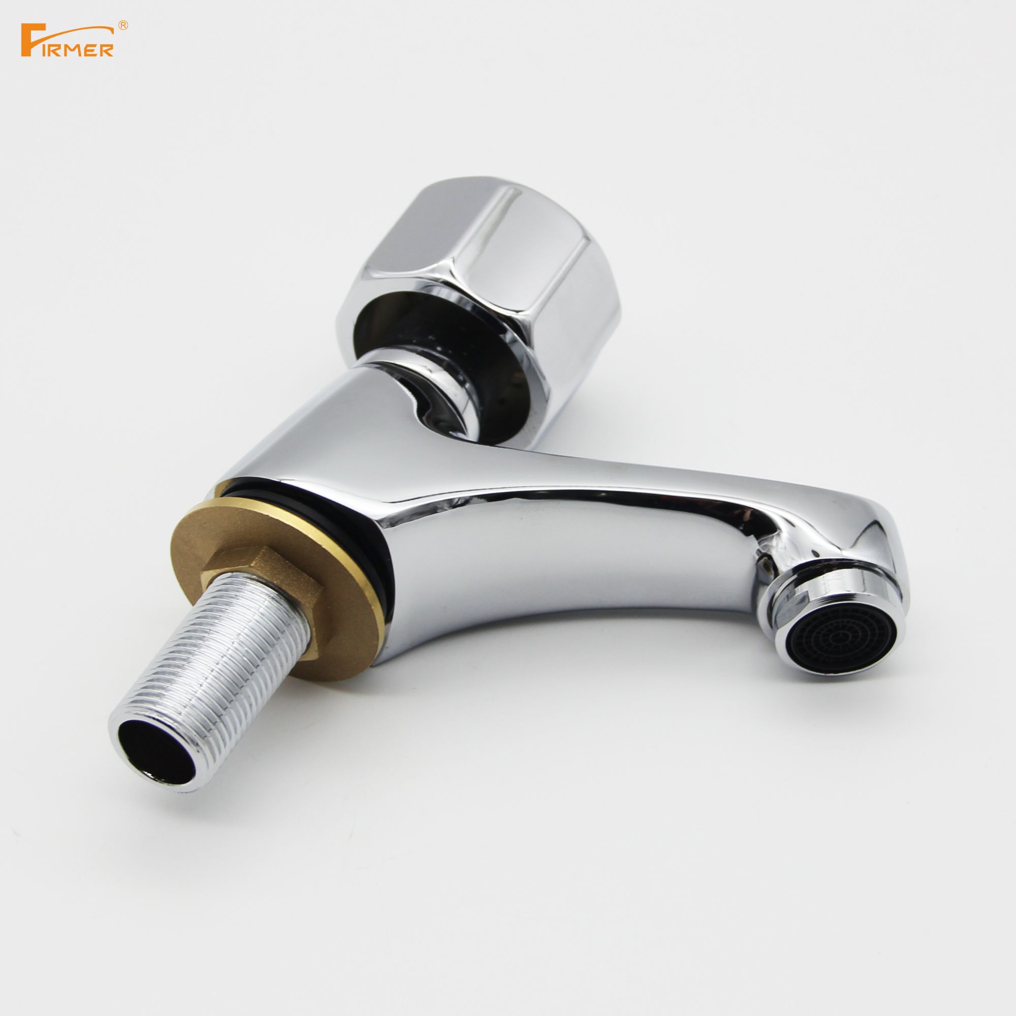 FIRMER household single-hole washbasin faucet, splash-proof hot and cold water faucet Specification image