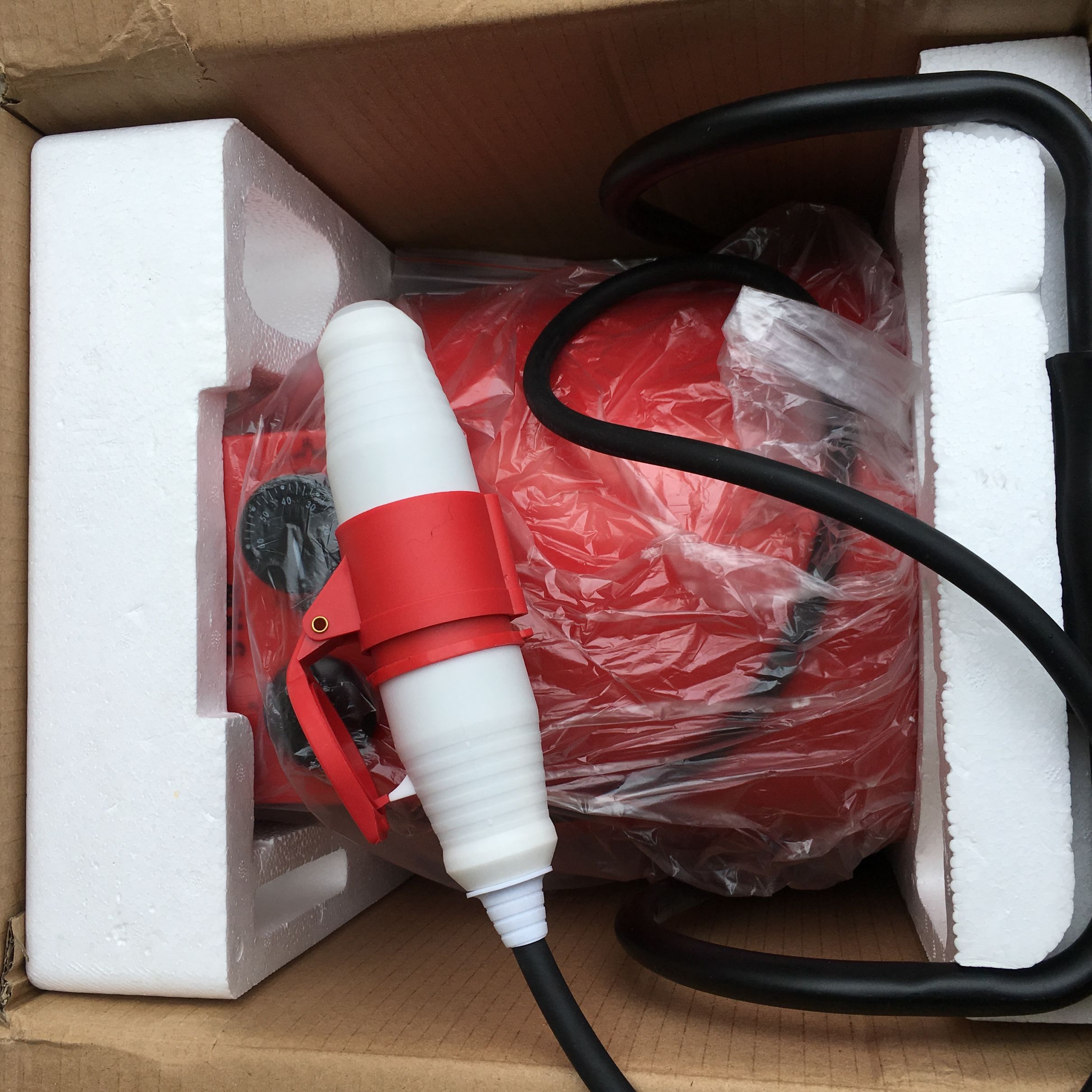 外贸跨境5KW380V 27直径圆工业暖风机大功率养殖用取暖器工业热风机烘干机详情4