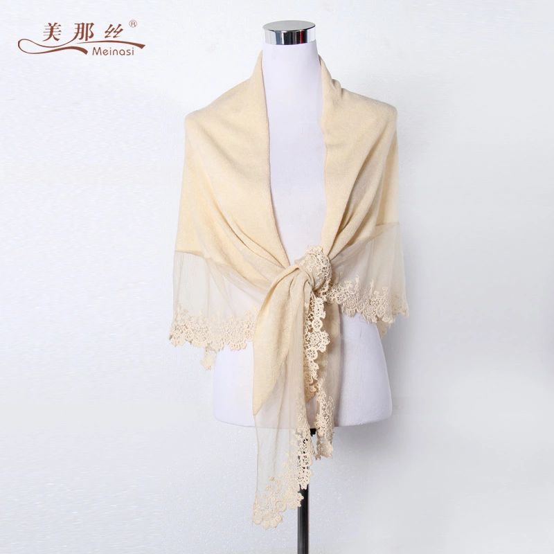 2020 Mena Silk Ladies Silk Scarf Spring Fashion Lace Triangle Scarf Manufacturers Direct Sales details Picture