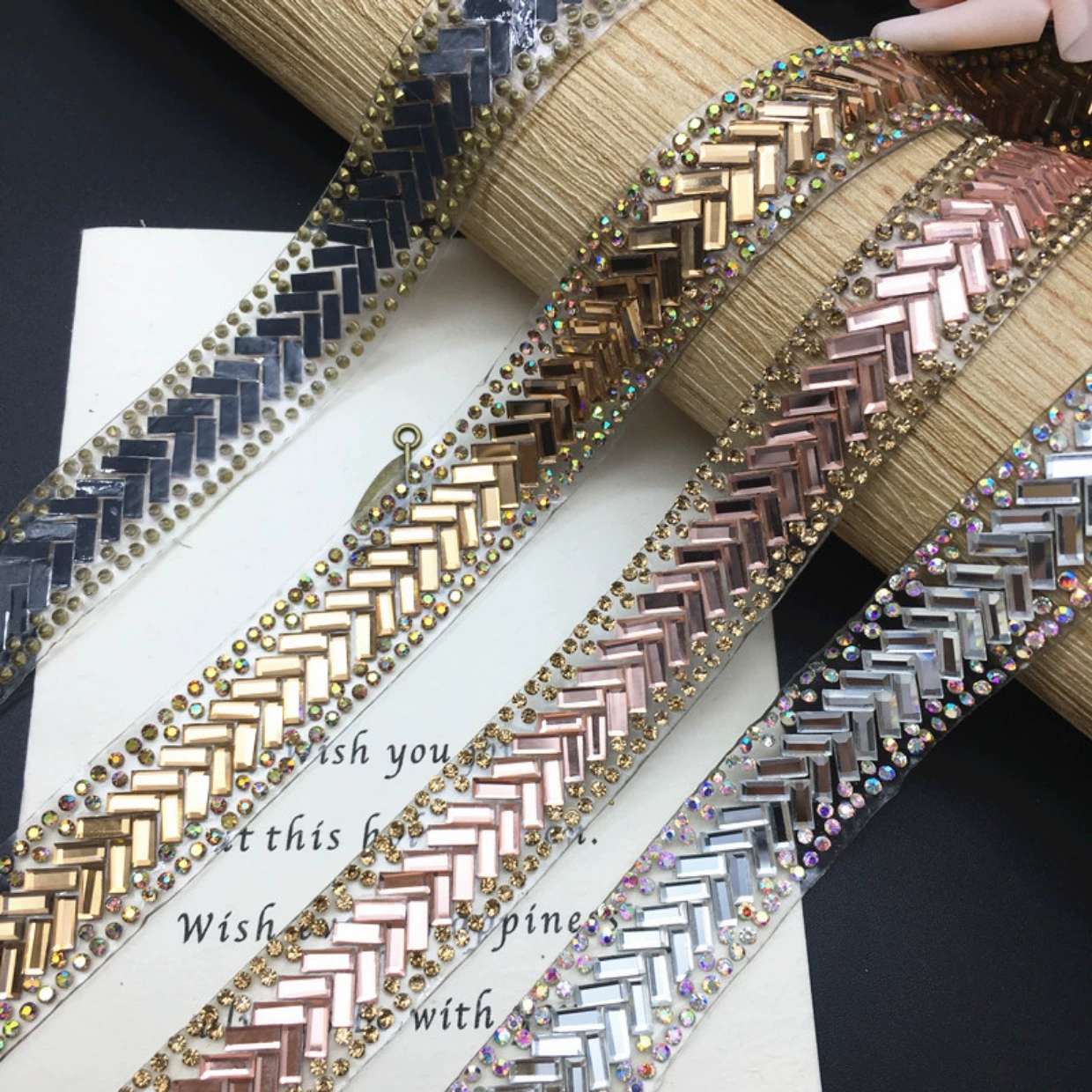 新品钻条边条链条服装辅料可美辅料 DIY手工饰品服装辅料配饰可美辅料