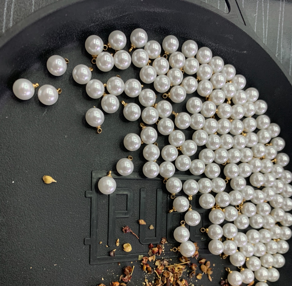 8厘羊眼散珠项链坠子饰品配件