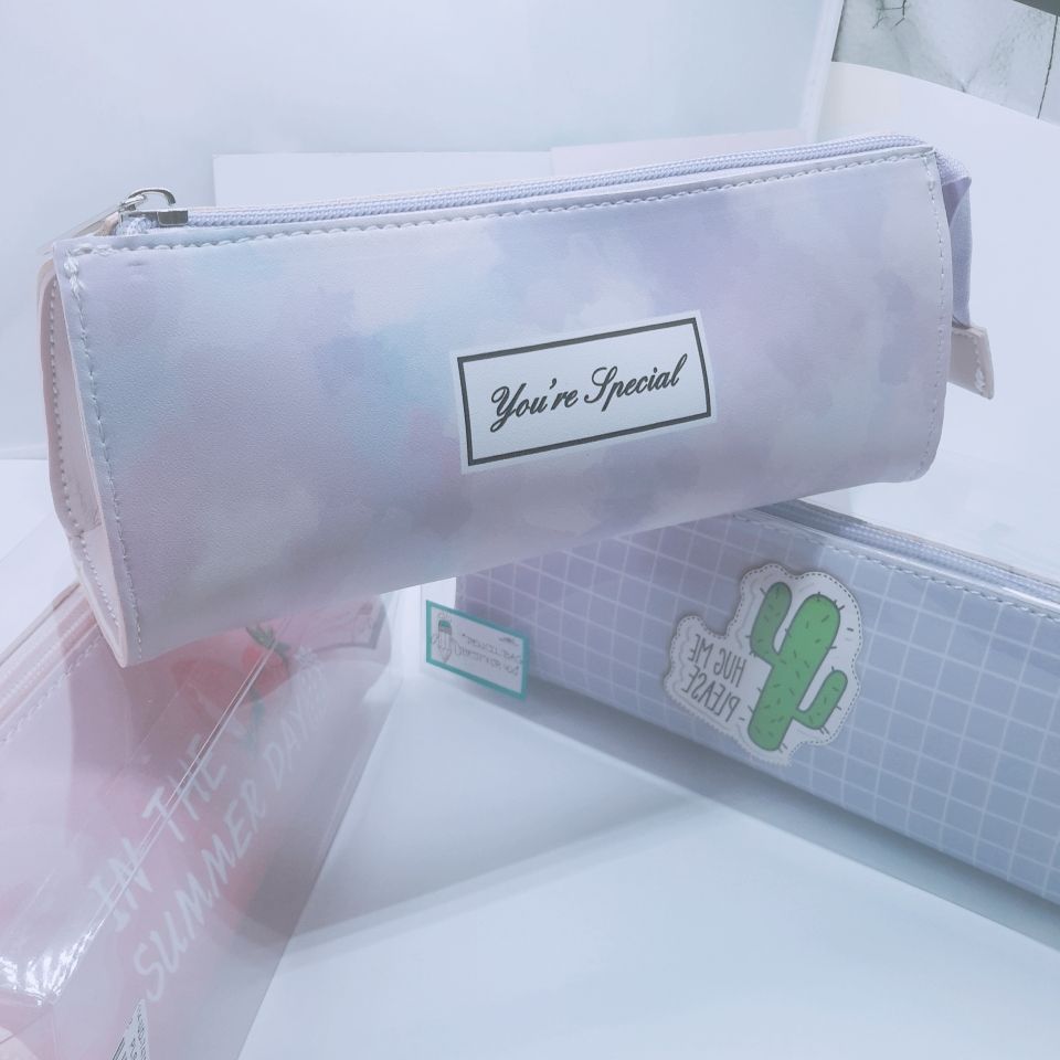 Hot new rectangular simple male and female students pencil bag student pencil case details Picture