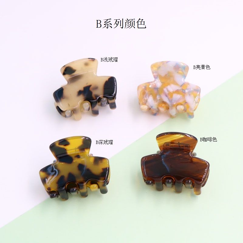 Japanese Acetic Acid Hair Grab Leopard Print Grab Horsetail Cute Top Clip Edge Clip Hair Accessories Wholesale details Picture