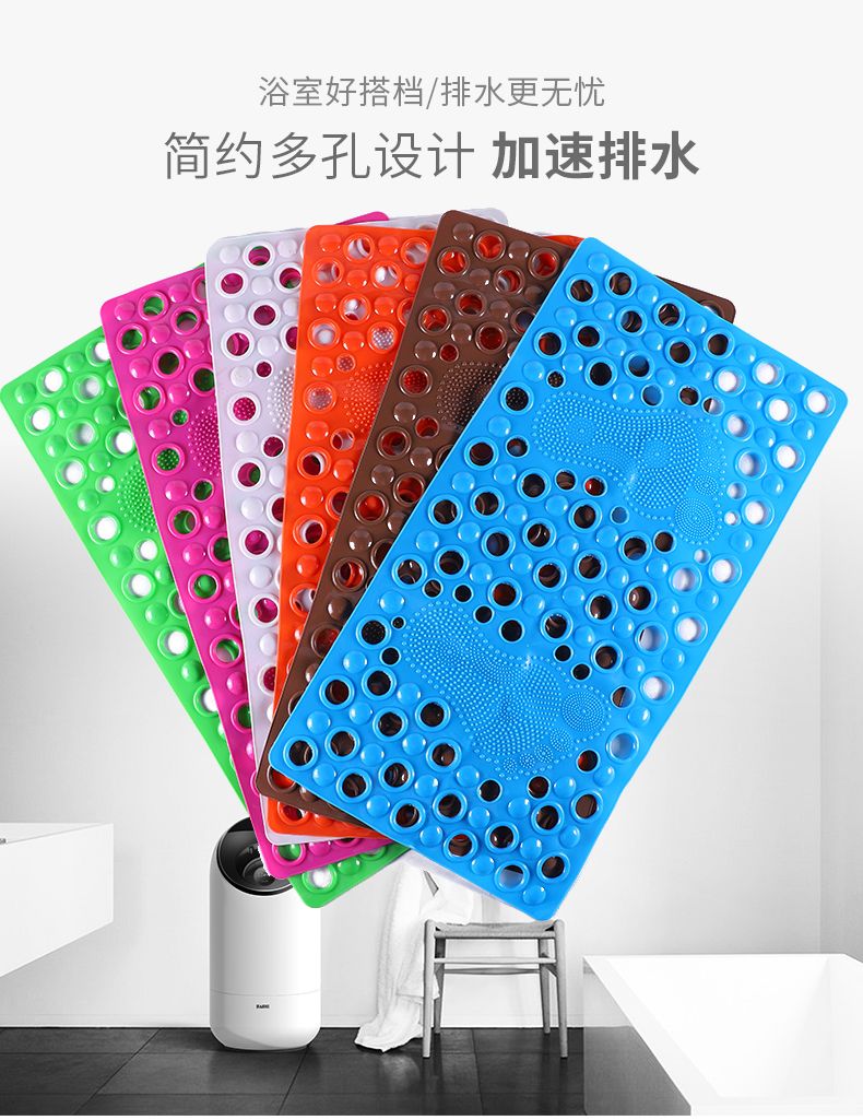 大号新款浴室防滑垫 高品质防滑疏水地垫批发不易开裂变形脚垫详情图2