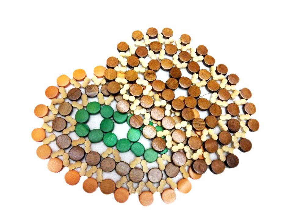 Heat insulation cushion pot cushion food cushion coasters bamboo and wood products manufacturers direct sale
