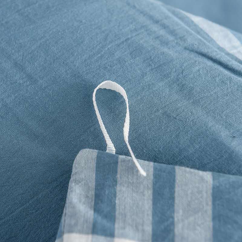 Yarn-Dyed All Cotton Washed Cotton Four-Piece Set details Picture