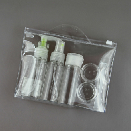 Portable travel bottle, travel set bottle, spray bottle, lotion bottle, flip bottle, on the bottle