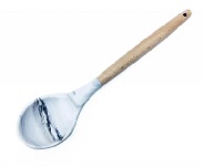 Wb-5502 Silicone spoon with marbled wood handle thumbnail