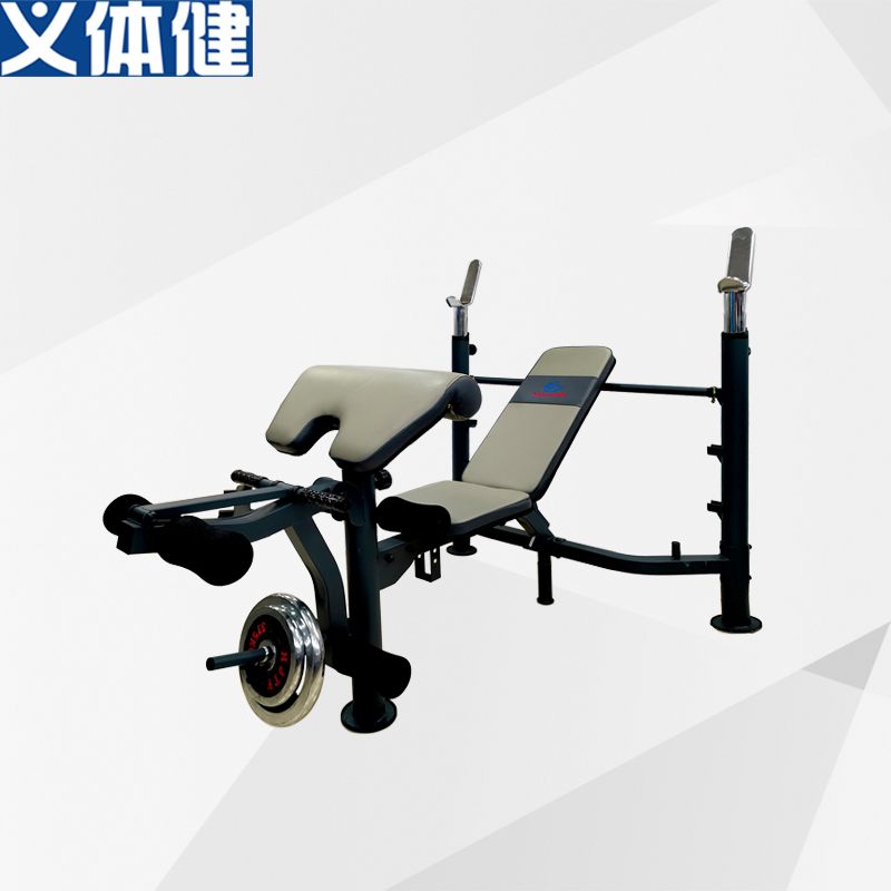 Hj-b060 deluxe weightlifting bed bench press weightlifting bed multi-functional barbell rack combination