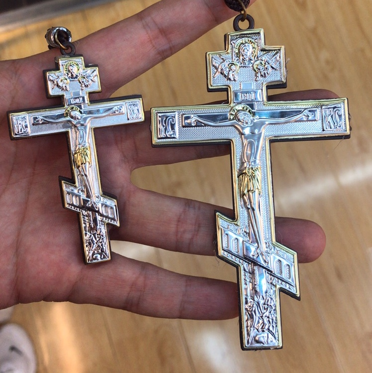 Aluminum cross pendant