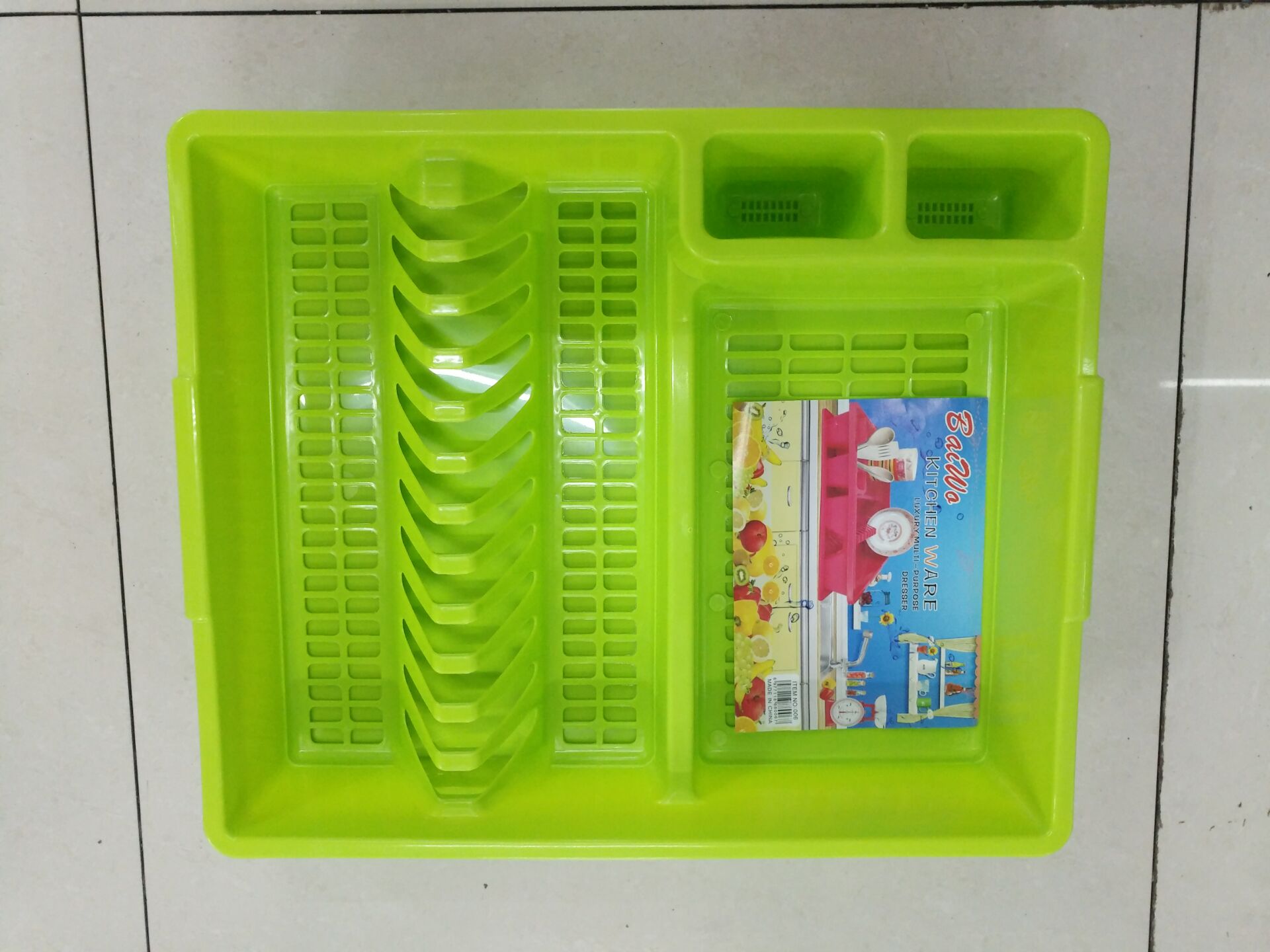 Plastic dish rack, draining rack, storage box and bowl rack, and shelving rack
