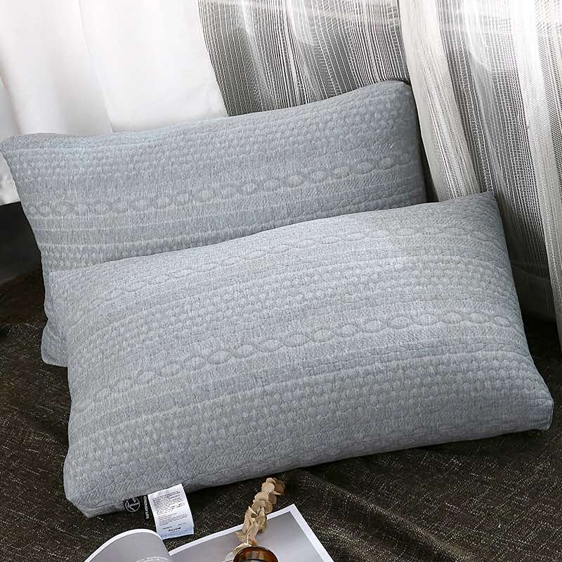 Knitted cotton warm fleece pillow