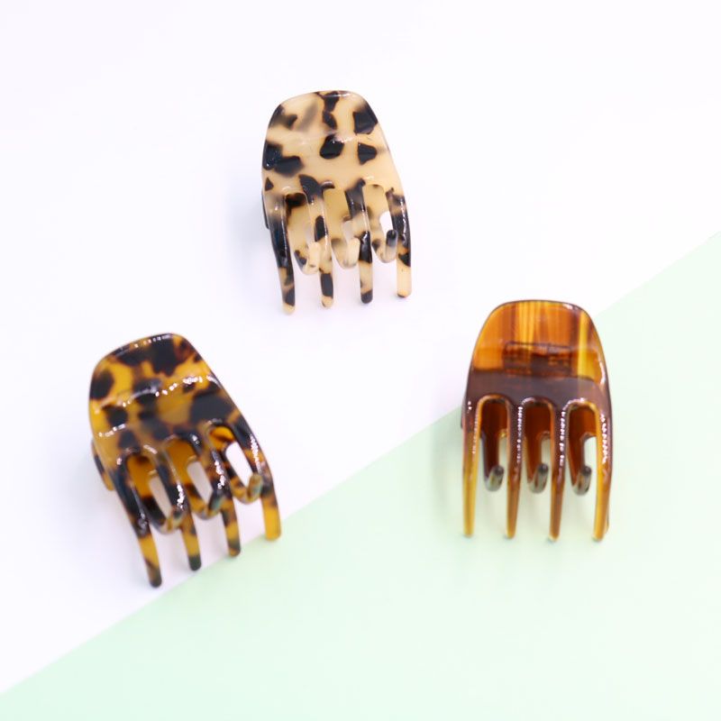 Japanese Acetic Acid Hair Grab Leopard Print Grab Horsetail Cute Top Clip Edge Clip Hair Accessories Wholesale undefined