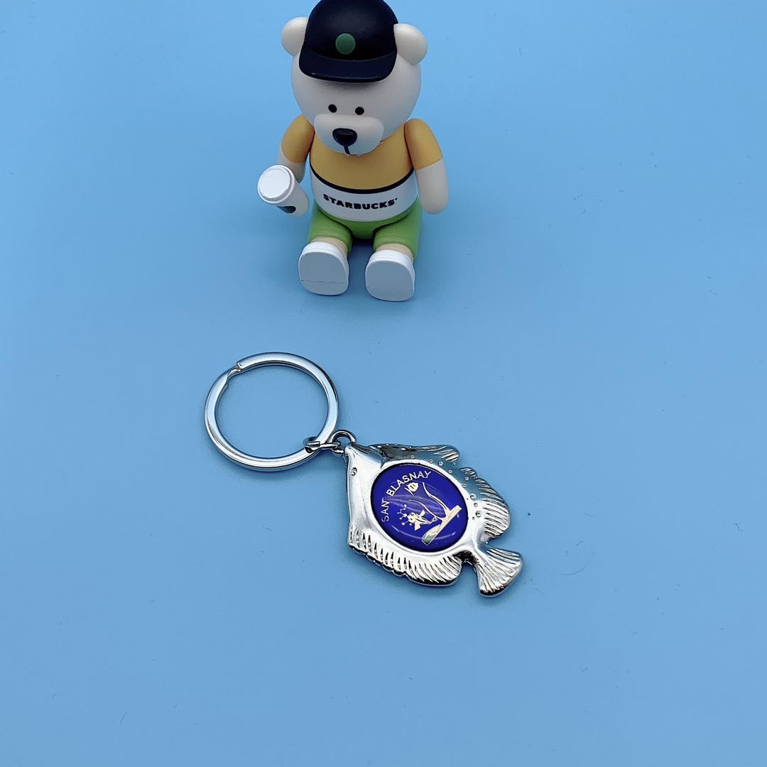 Turtle sea fish 🐠CD pattern keychain undefined