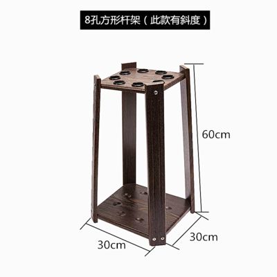 Free mail billiard cue rack billiard cue rack floor snooker 9 cue rack square 8 holes in black grain
