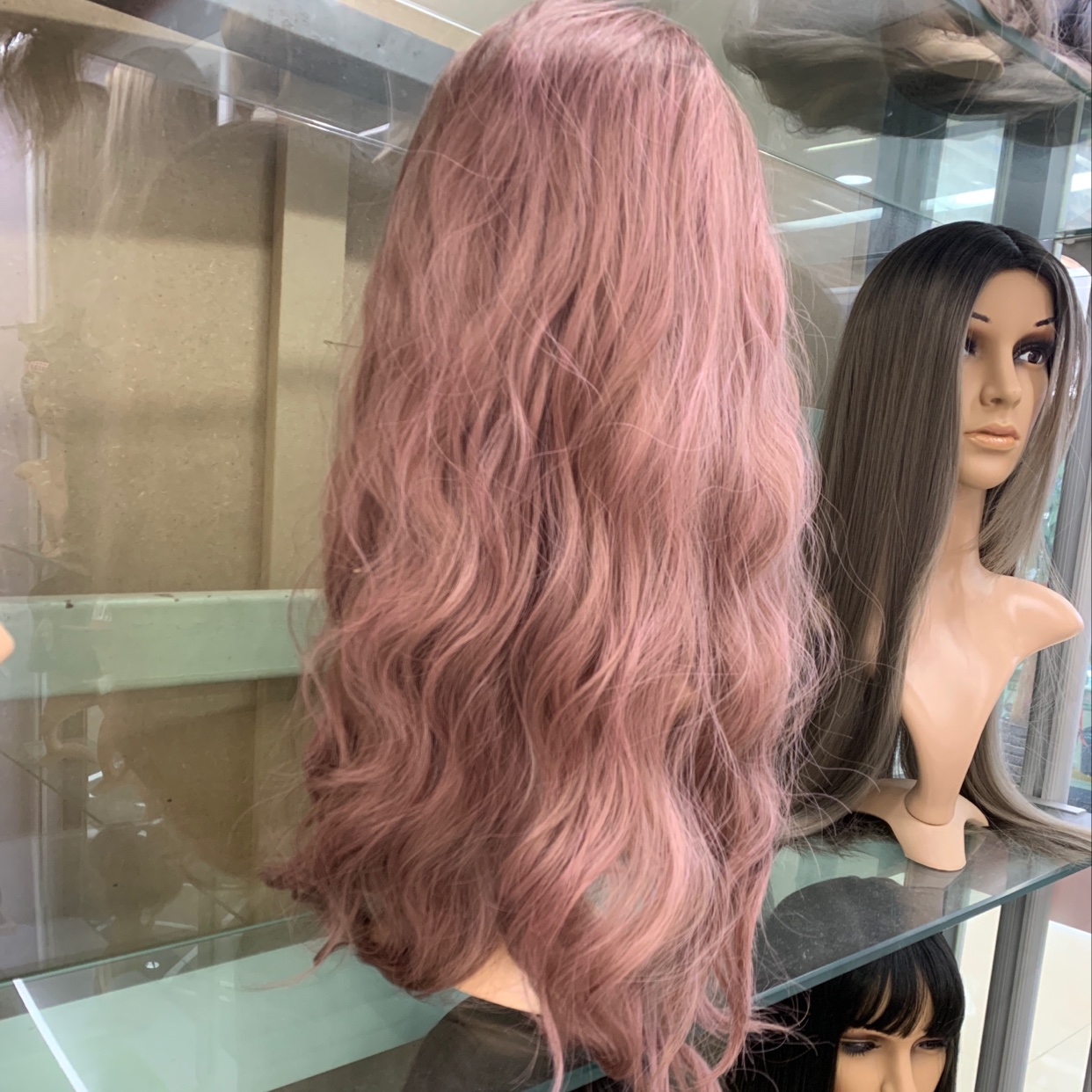 Custom-made and wholesale rose net matte high-temperature silk long roll wig covers Application Scenario