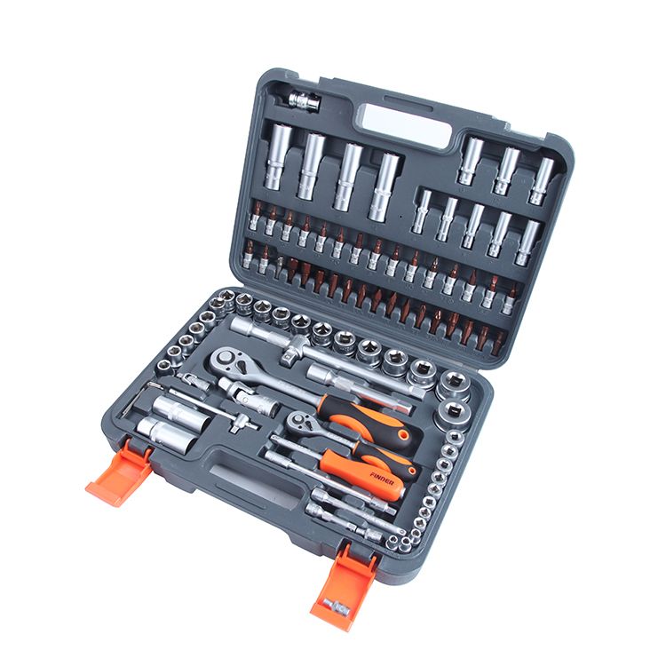 Discoverer 94PC Plastic box Socket Set 94PCS 1/2"&1/4" Dr. Socket Set