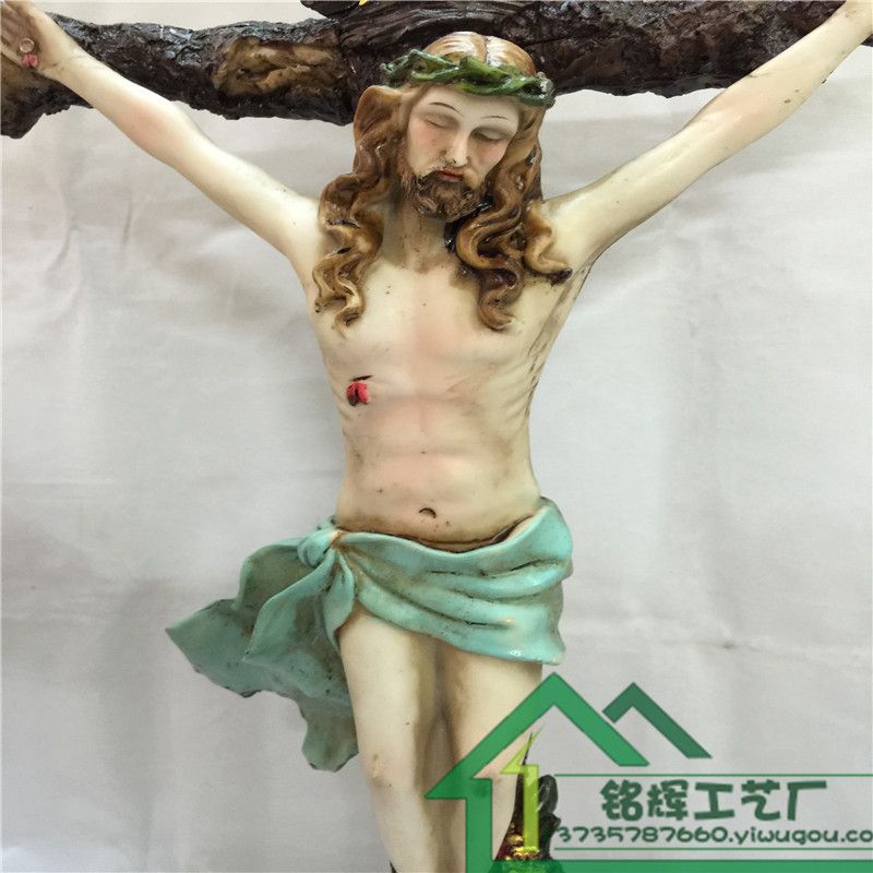 Resin Cross, Passion of Jesus, Religious figures of Jesus Christ, Home church, Prayer and worship detail image 4