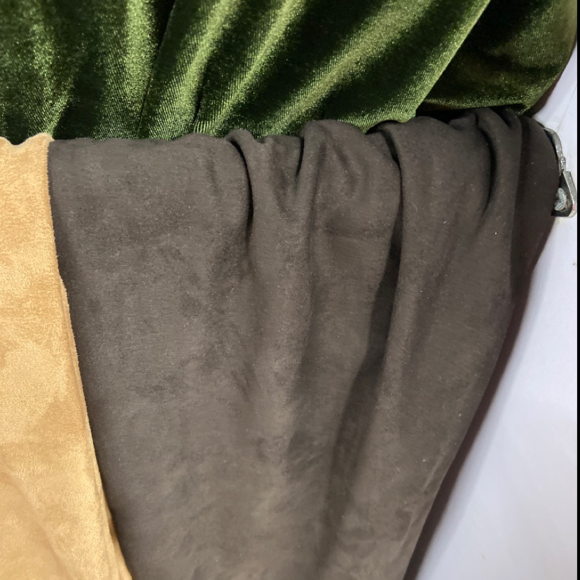 Dark brown double-sided suede velvet fabric clothing, handicrafts, decorations, shoes and hats in multiple colors to choose from details Picture