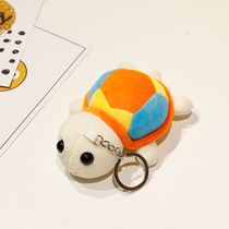 Paula creative ins wind colorful turtle plush toy keychain small turtle bag pendant accessories gift wholesale