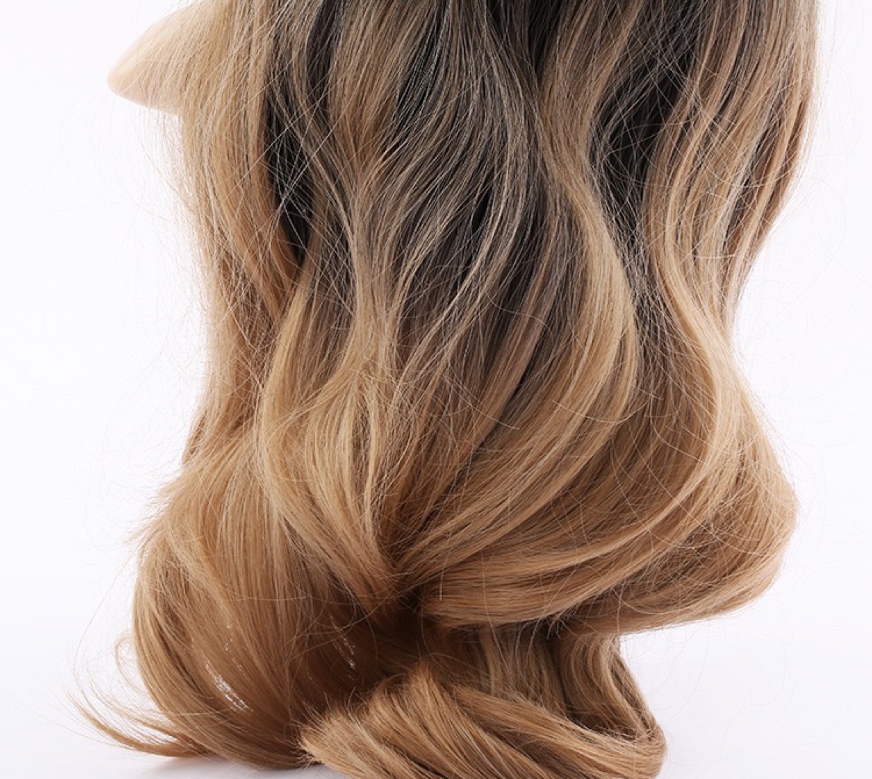 Rose net matte high-temperature silk upper section blackened wig cover, synthetic fiber silk simulation wig for women, custom-made Item Picture