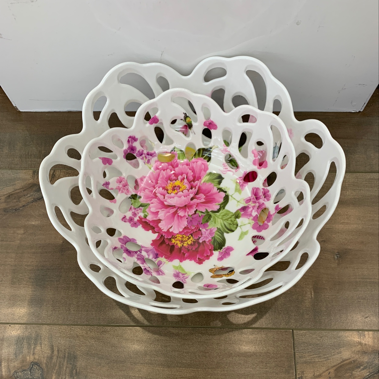0669 mixed flower fruit bowl thumbnail