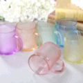 彩色六只装玻璃带把杯加厚玻璃杯果汁杯子家用套装防烫耐热水杯细节图
