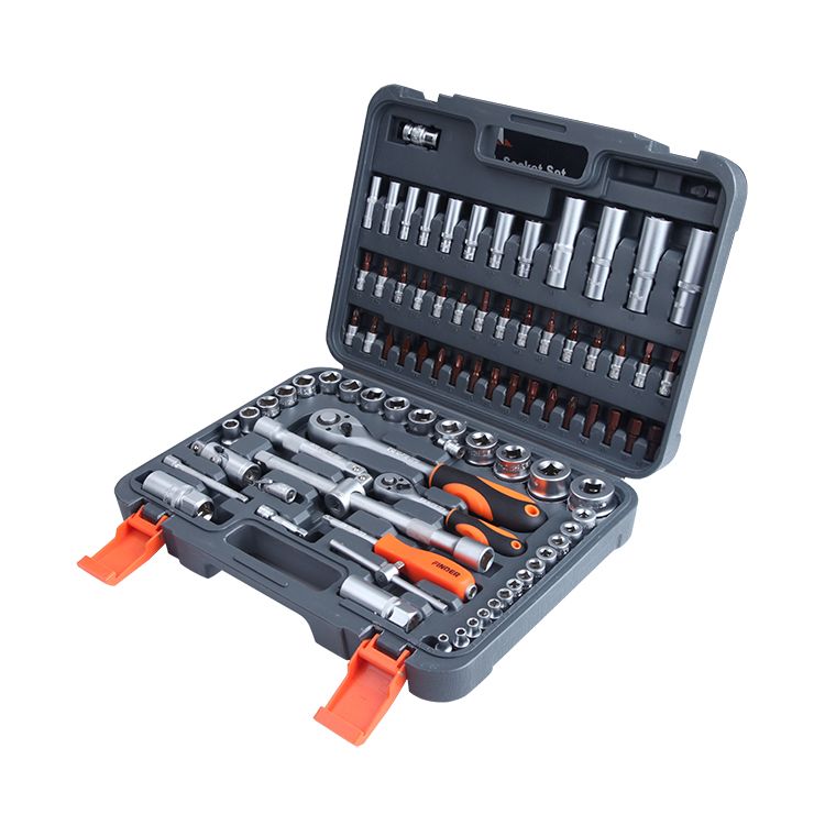 Discoverer 86PC plastic box Socket Set 86PCS 1/2"&1/4" Dr. Socket Set