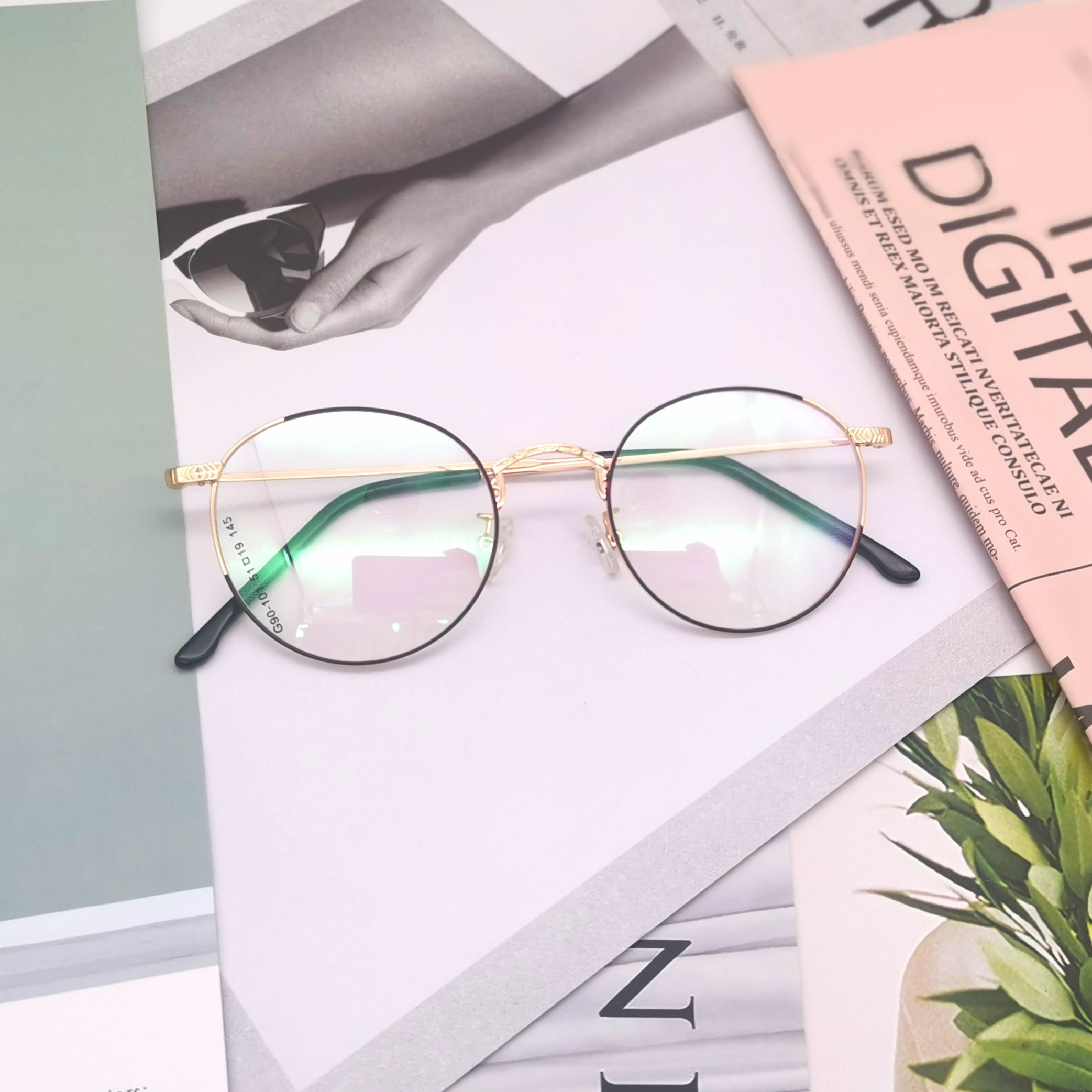 Instagram fashion street photography round frame flat mirror sunglasses anti-uv versatile shade booth hot style goods thumbnail