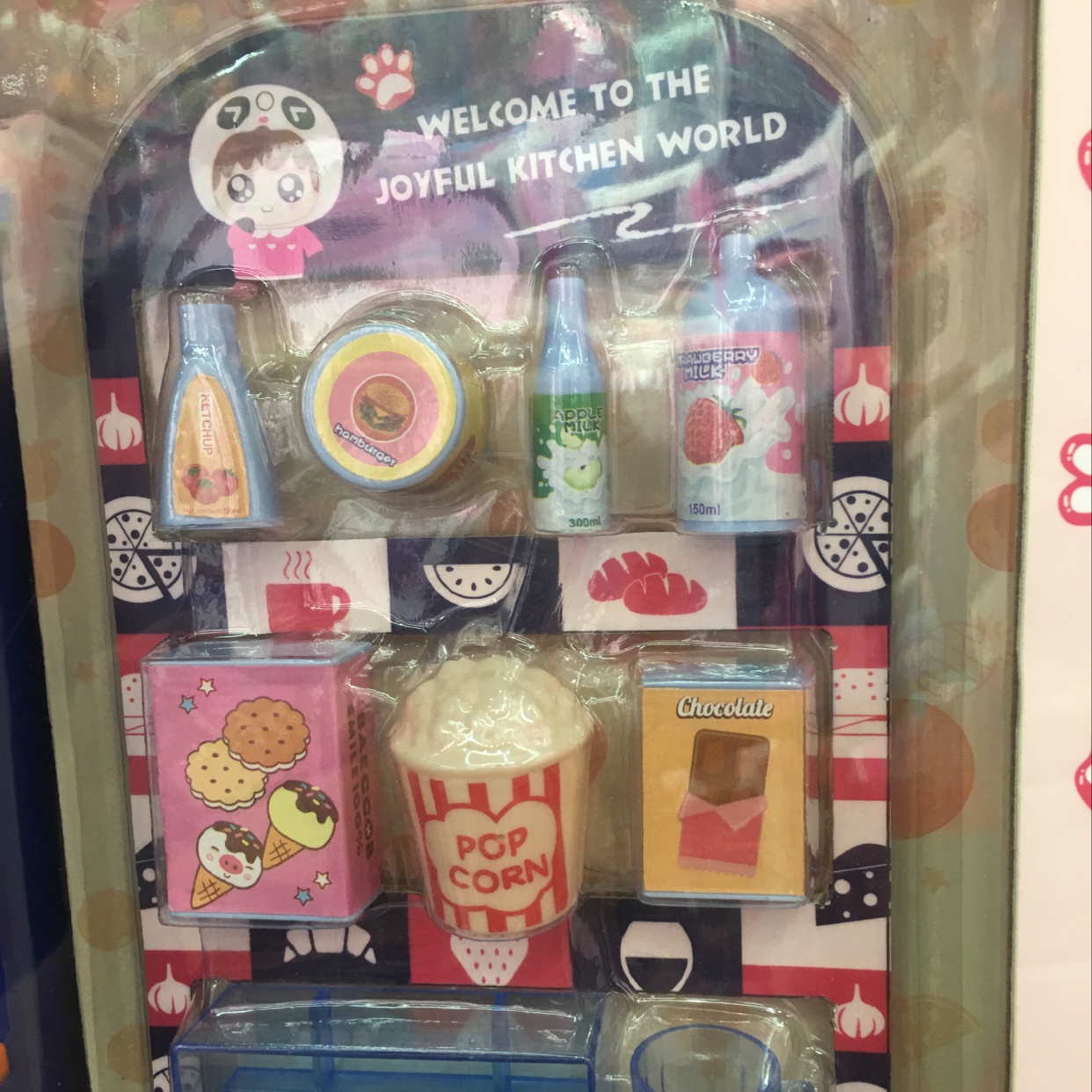 Children play refrigerator toys with sound of lights Specification drawing
