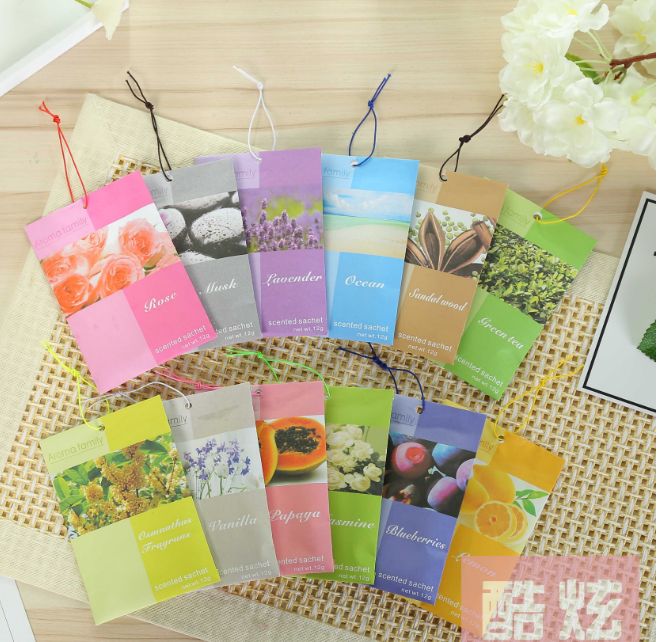Factory direct sales of deodorizing sachets, scented and deodorizing sachets, paper bag sachets, export sachets Application Scenario