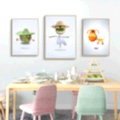 Restaurant decorative paintings, dining room table background wall paintings, modern and simple living room wall paintings, dining room fruit wall paintings undefined